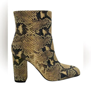 Vince Camuto Women's Dannia Snake Print Ankle Boots 8.5 W Multicolor NIB